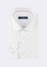 White - Brown Long Sleeve Shirt