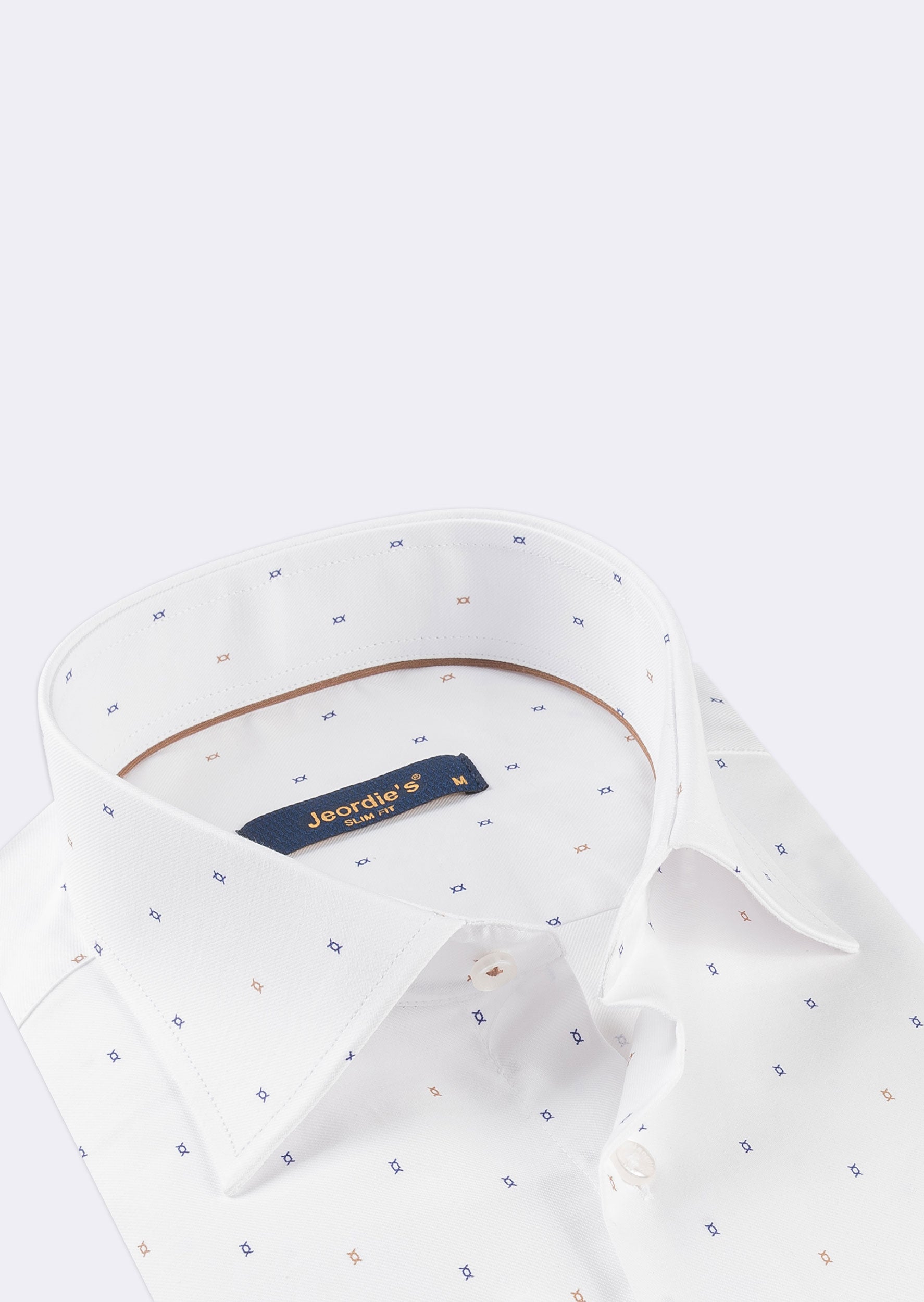 White - Brown Long Sleeve Shirt