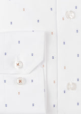 White - Brown Long Sleeve Shirt