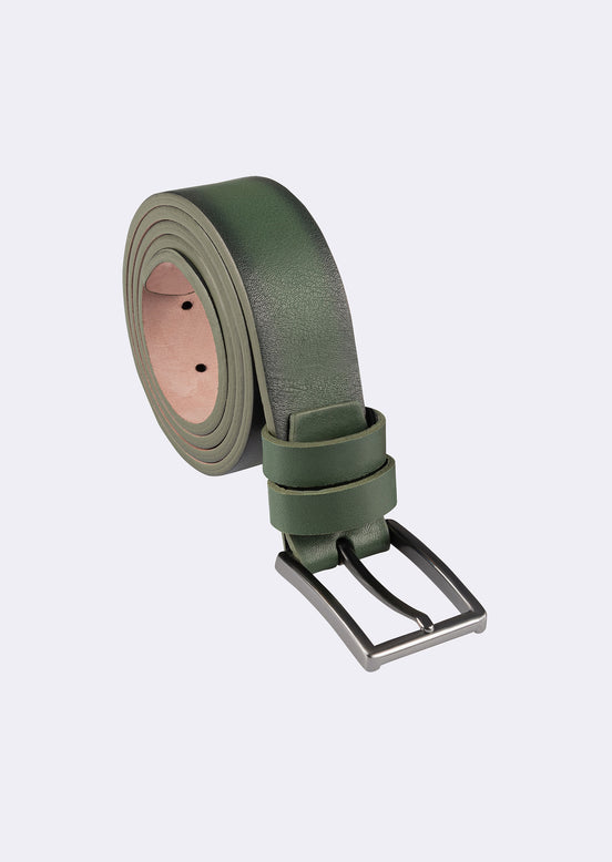 Green Leather Belt