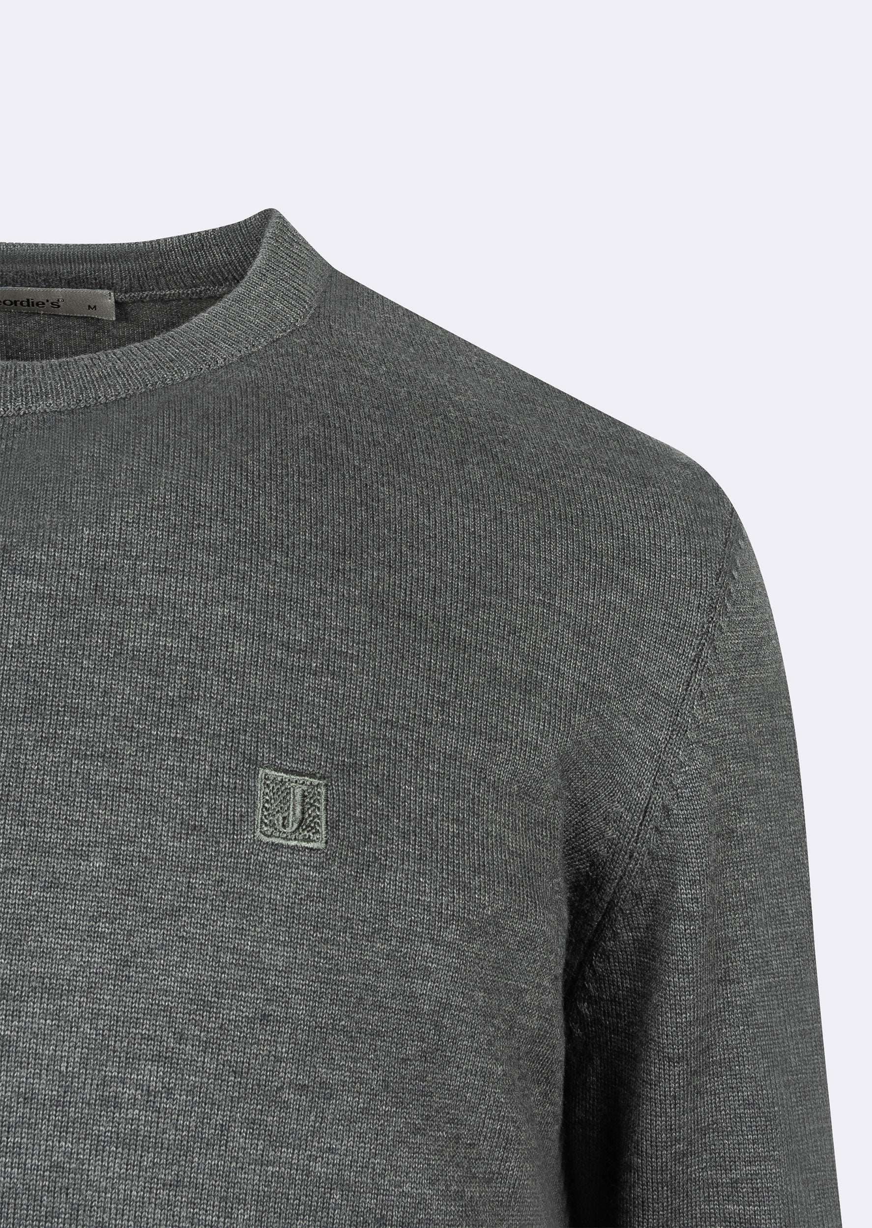 Dark Grey Melange Knitwear
