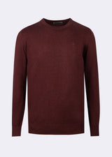 Dark Burgundy Melange Knitwear