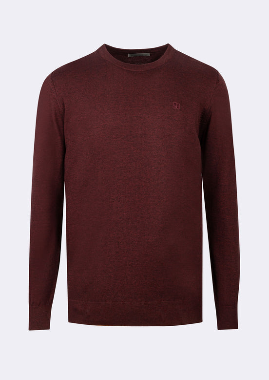 Dark Burgundy Melange Knitwear