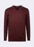 Dark Burgundy Melange Knitwear