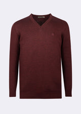 Dark Burgundy Melange Knitwear