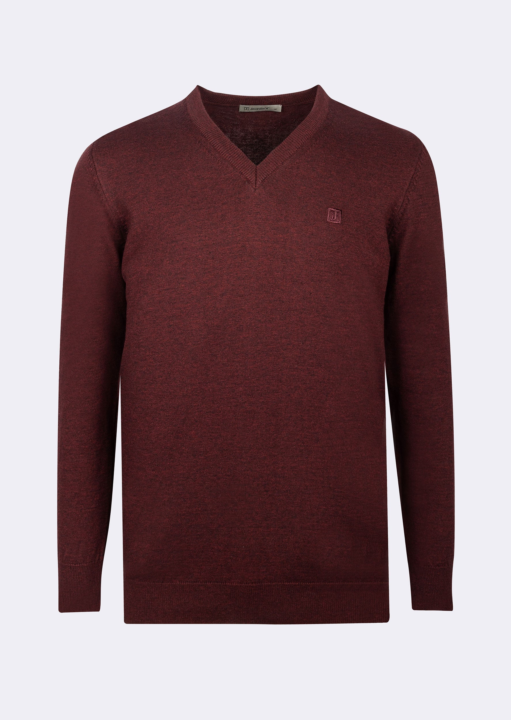 Dark Burgundy Melange Knitwear