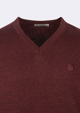 Dark Burgundy Melange Knitwear
