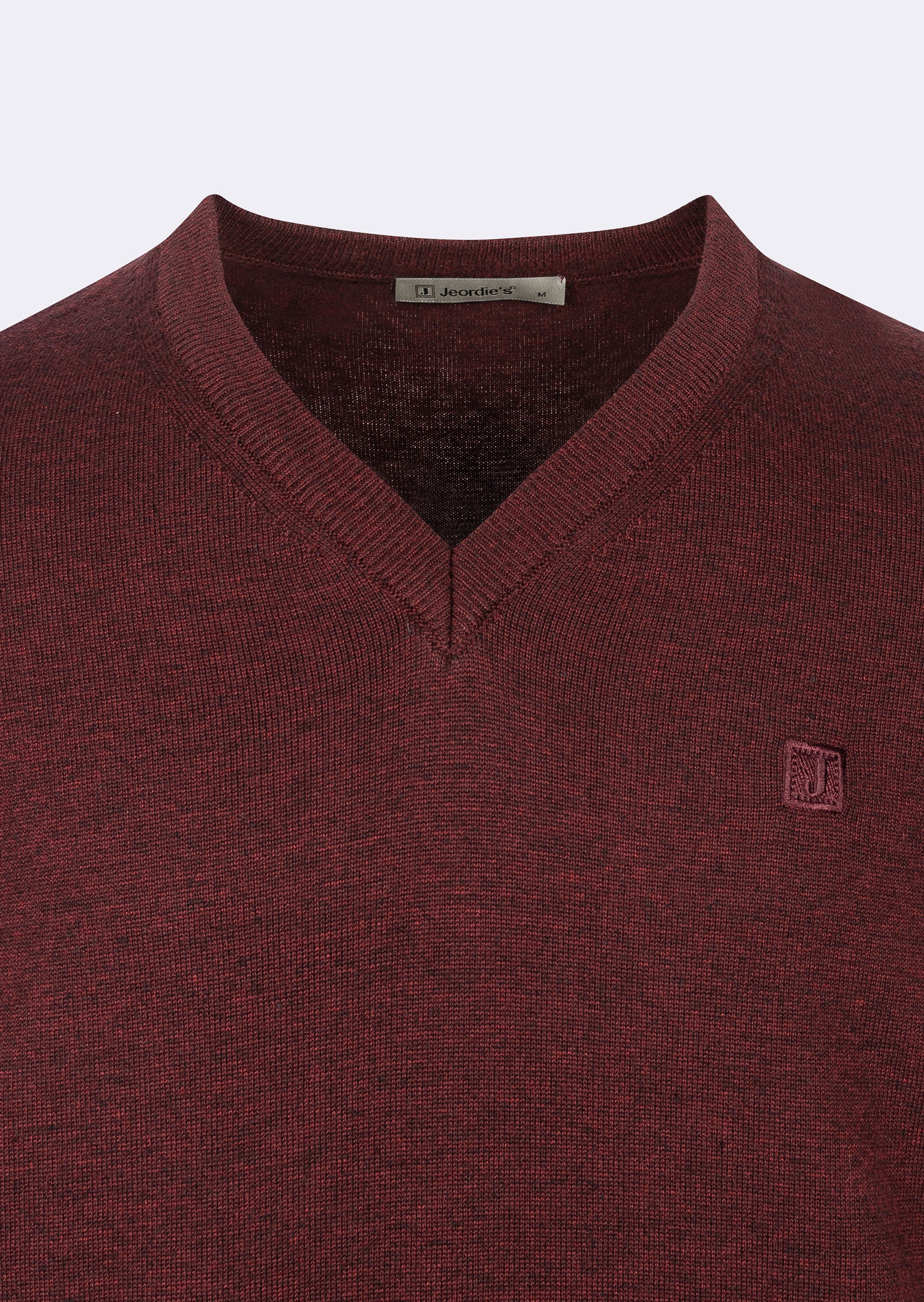 Dark Burgundy Melange Knitwear