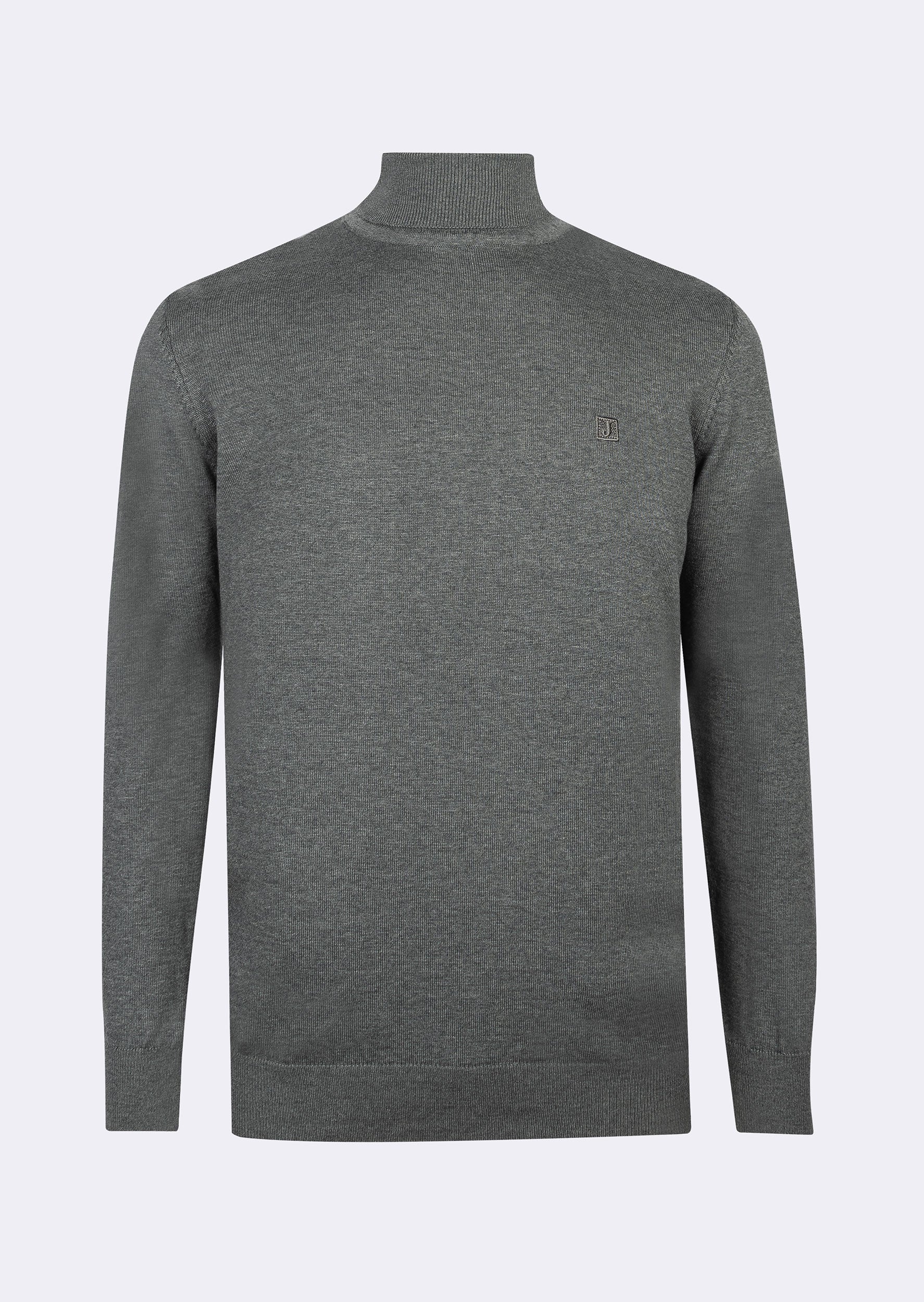 Dark Grey Melange Knitwear