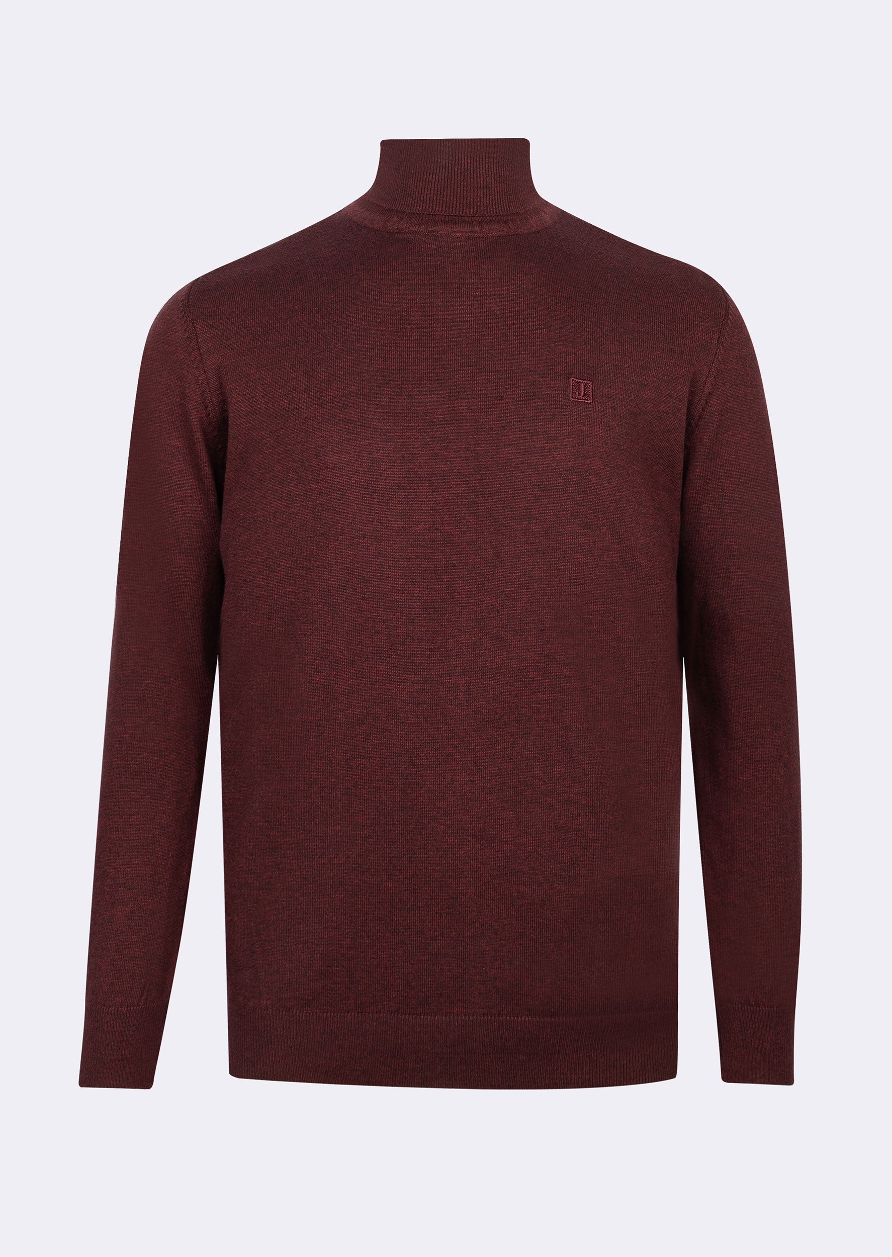 Dark Burgundy Melange Knitwear