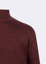 Dark Burgundy Melange Knitwear