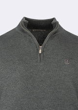 Dark Grey Melange Knitwear