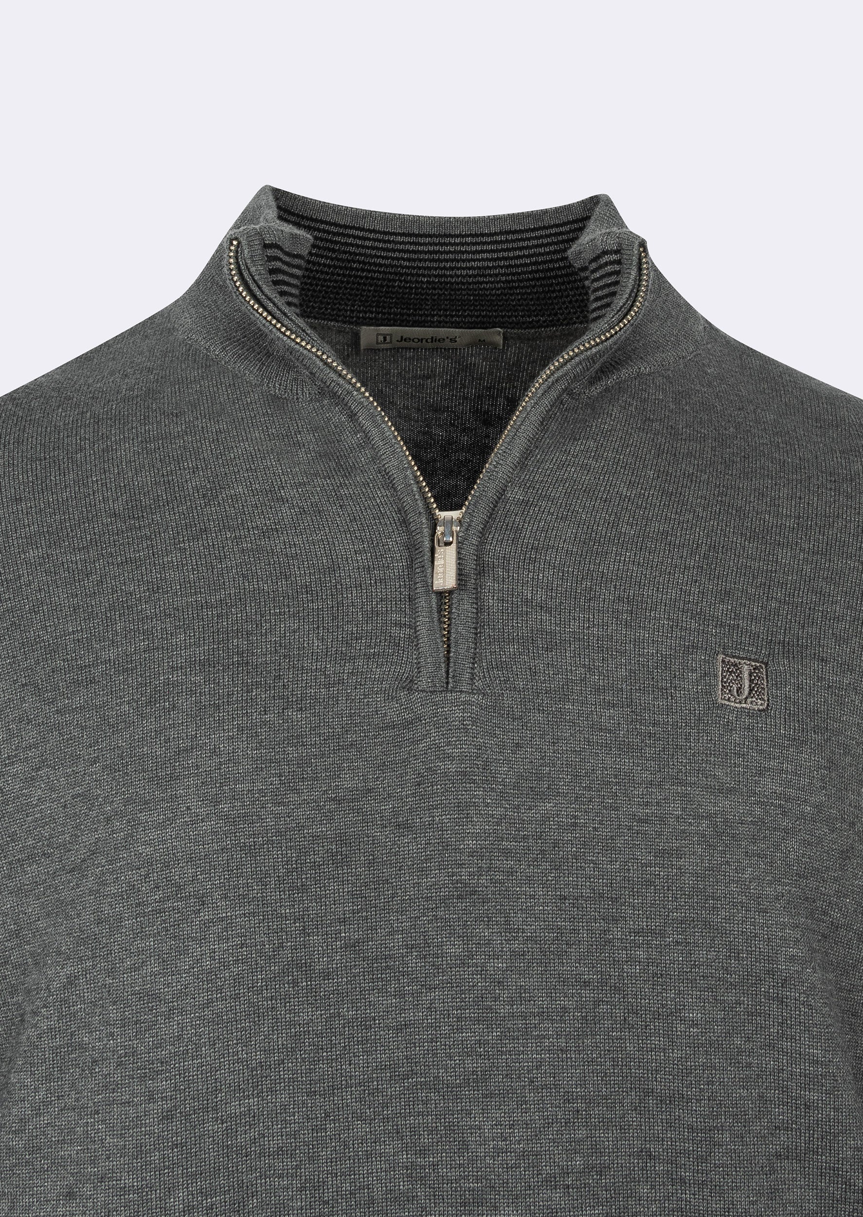 Dark Grey Melange Knitwear