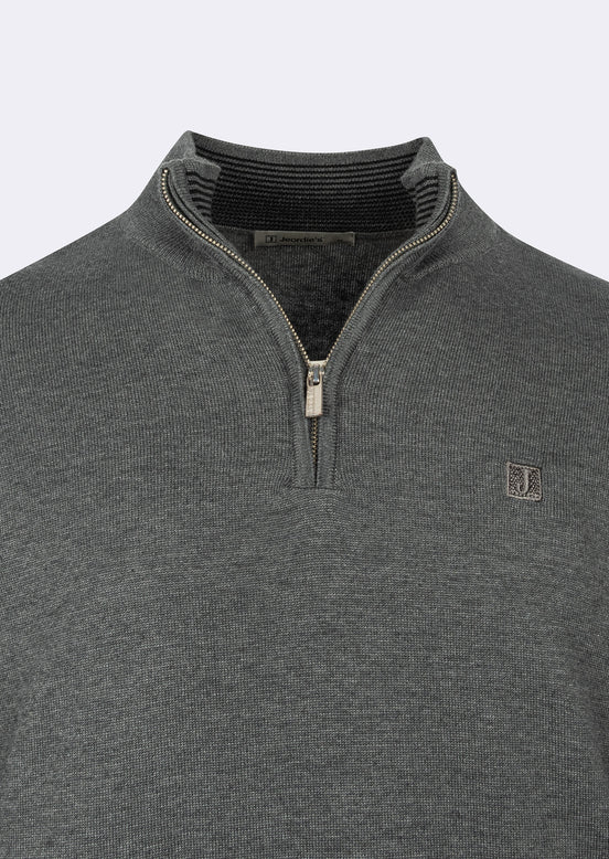 Dark Grey Melange Knitwear