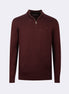 Dark Burgundy Melange Knitwear