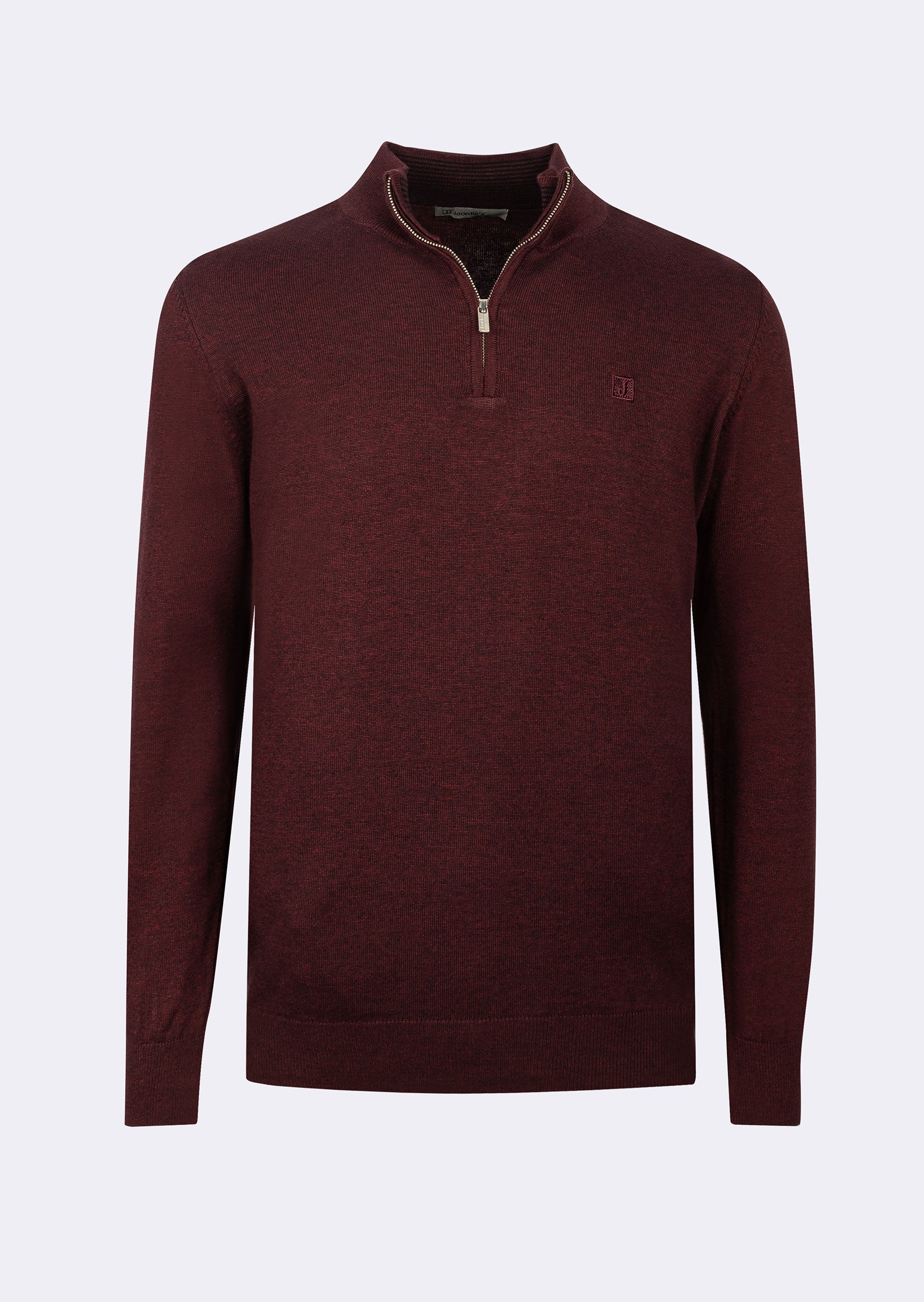 Dark Burgundy Melange Knitwear