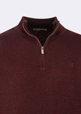 Dark Burgundy Melange Knitwear