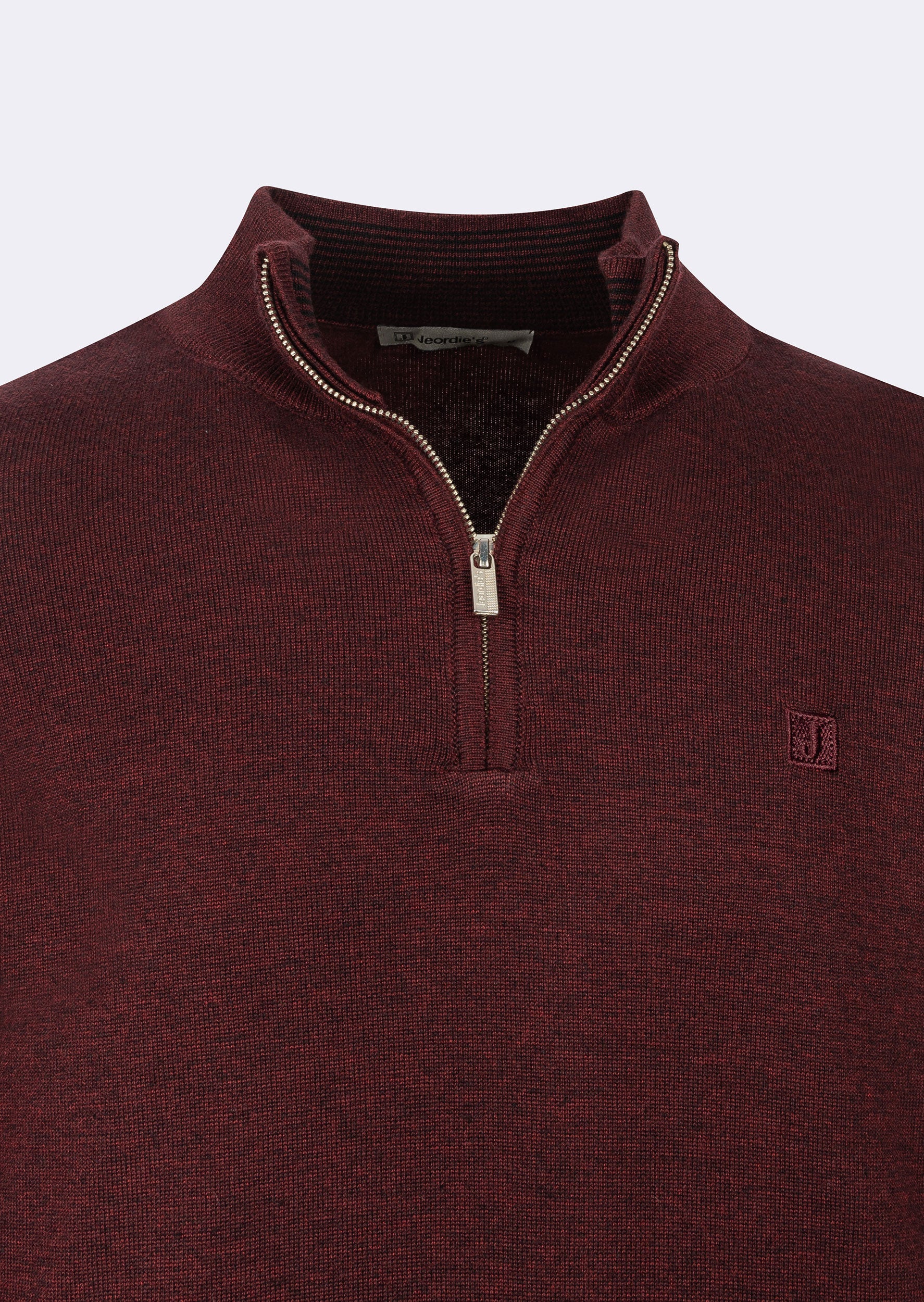 Dark Burgundy Melange Knitwear