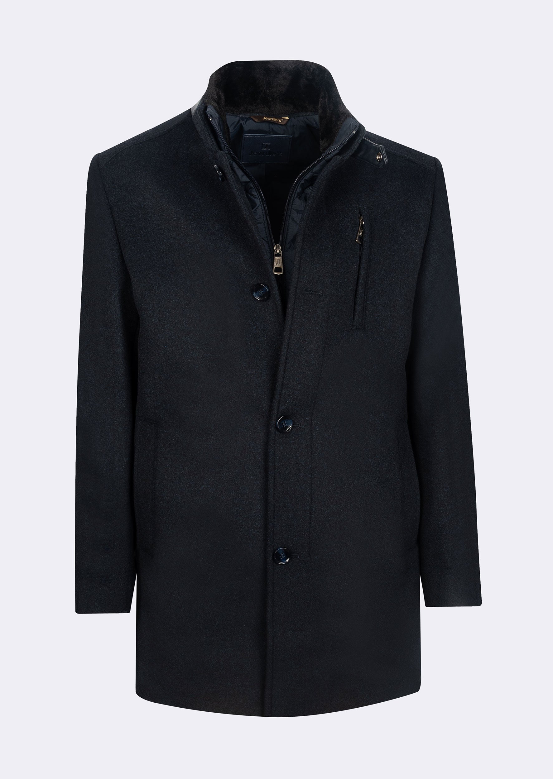 Navy Wool Coat