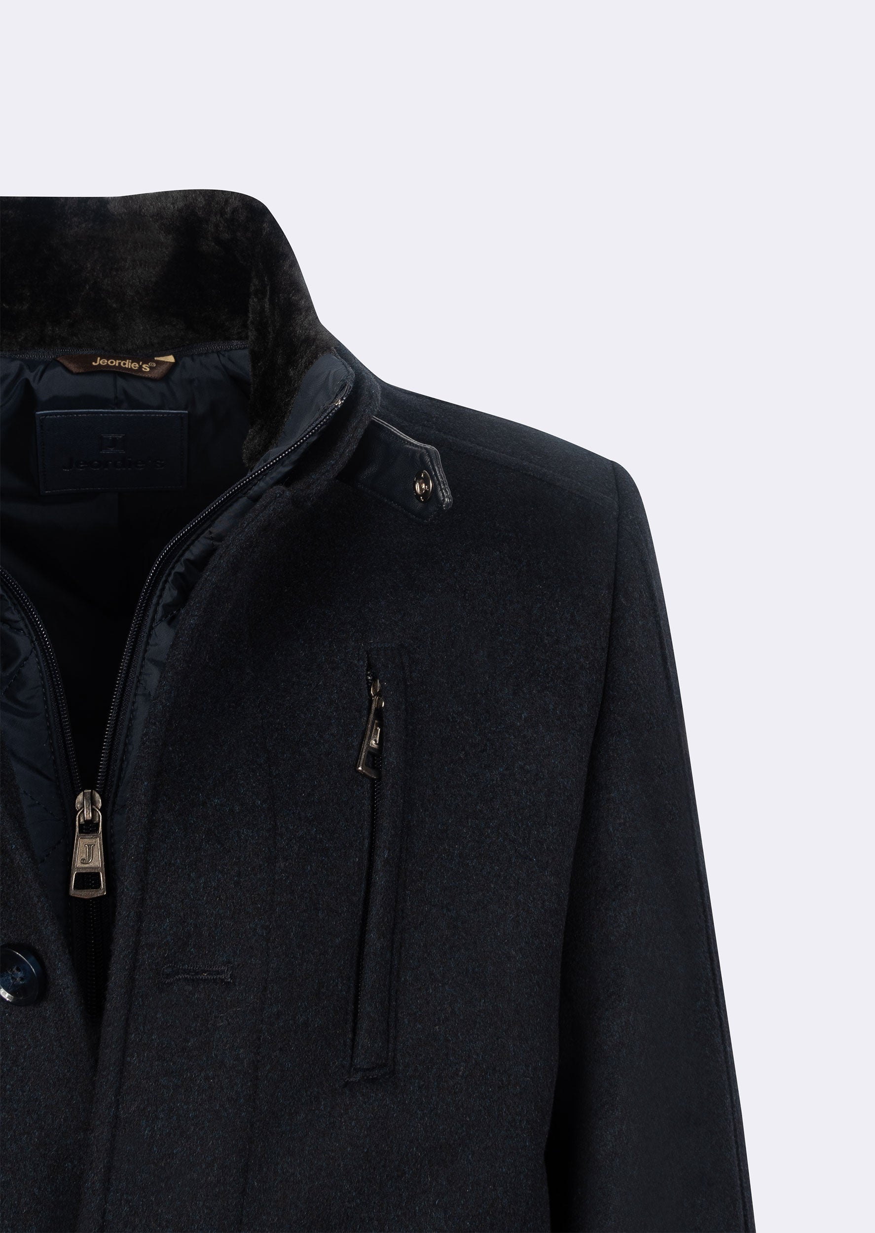 Navy Wool Coat