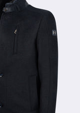 Navy Wool Coat