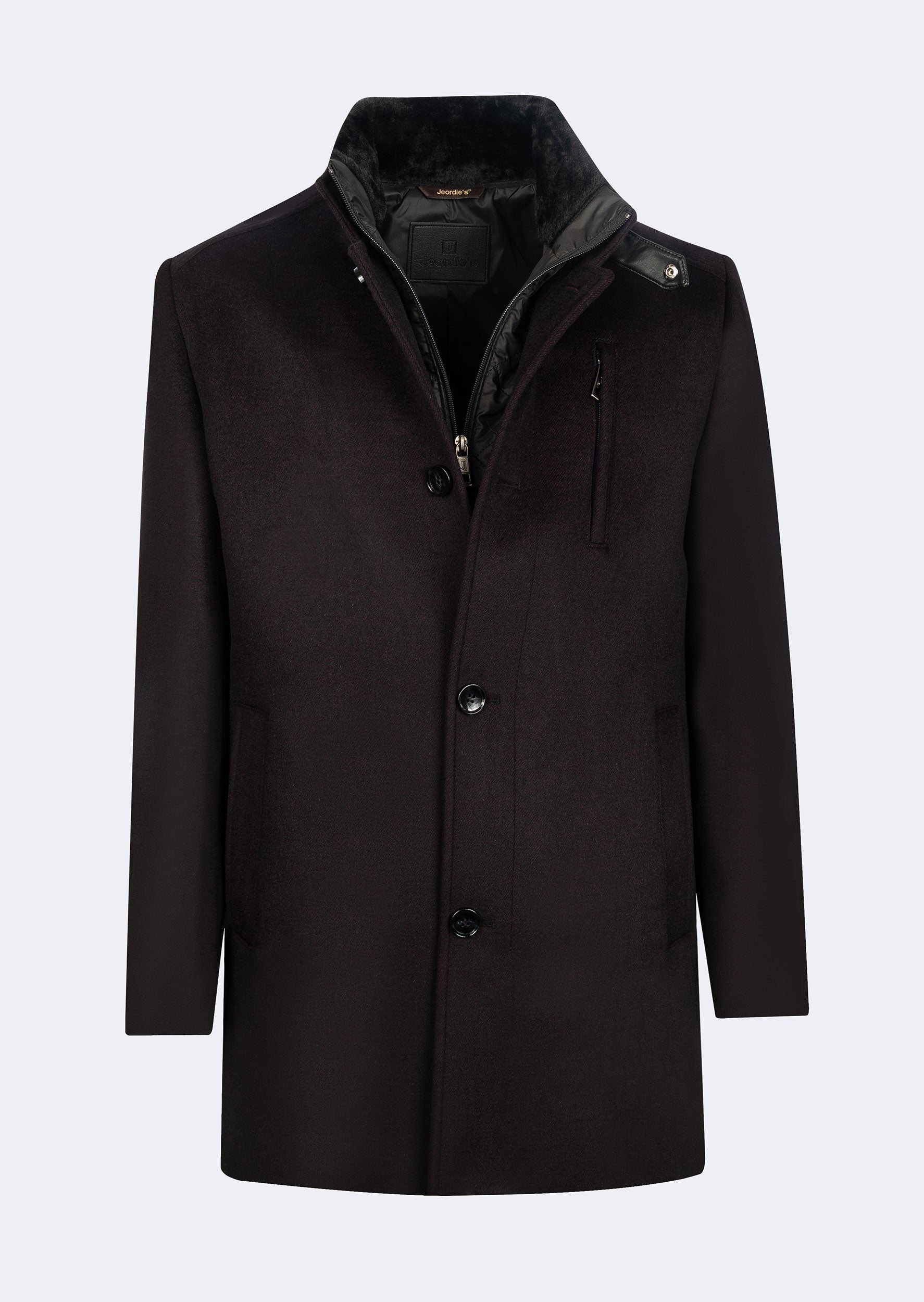 Burgundy Wool Coat