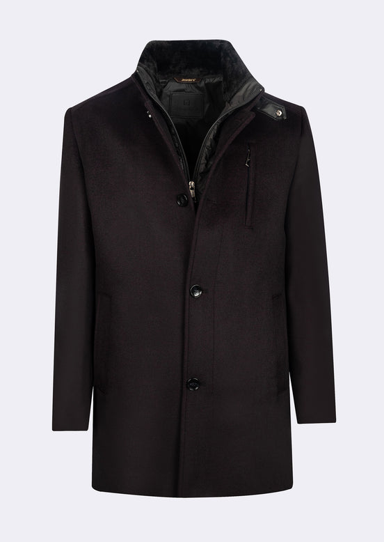 Burgundy Wool Coat