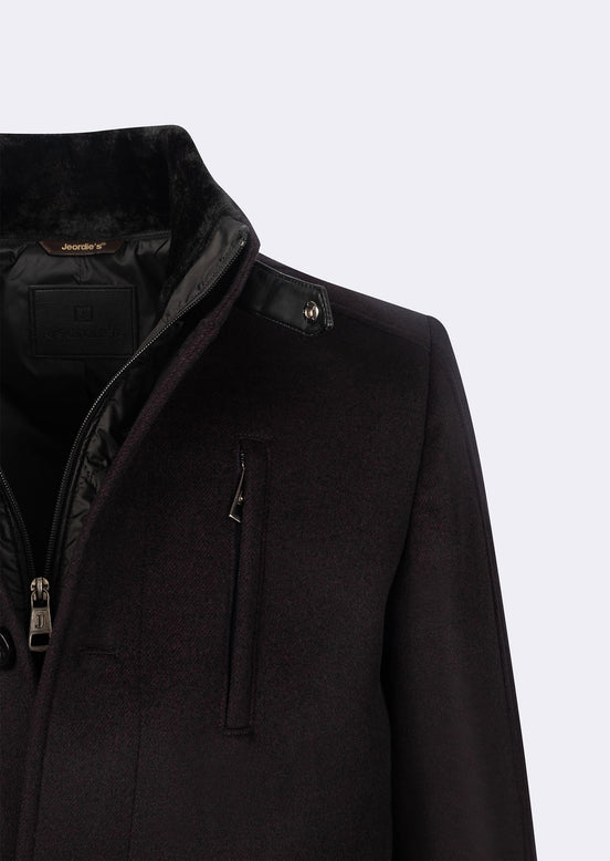 Burgundy Wool Coat