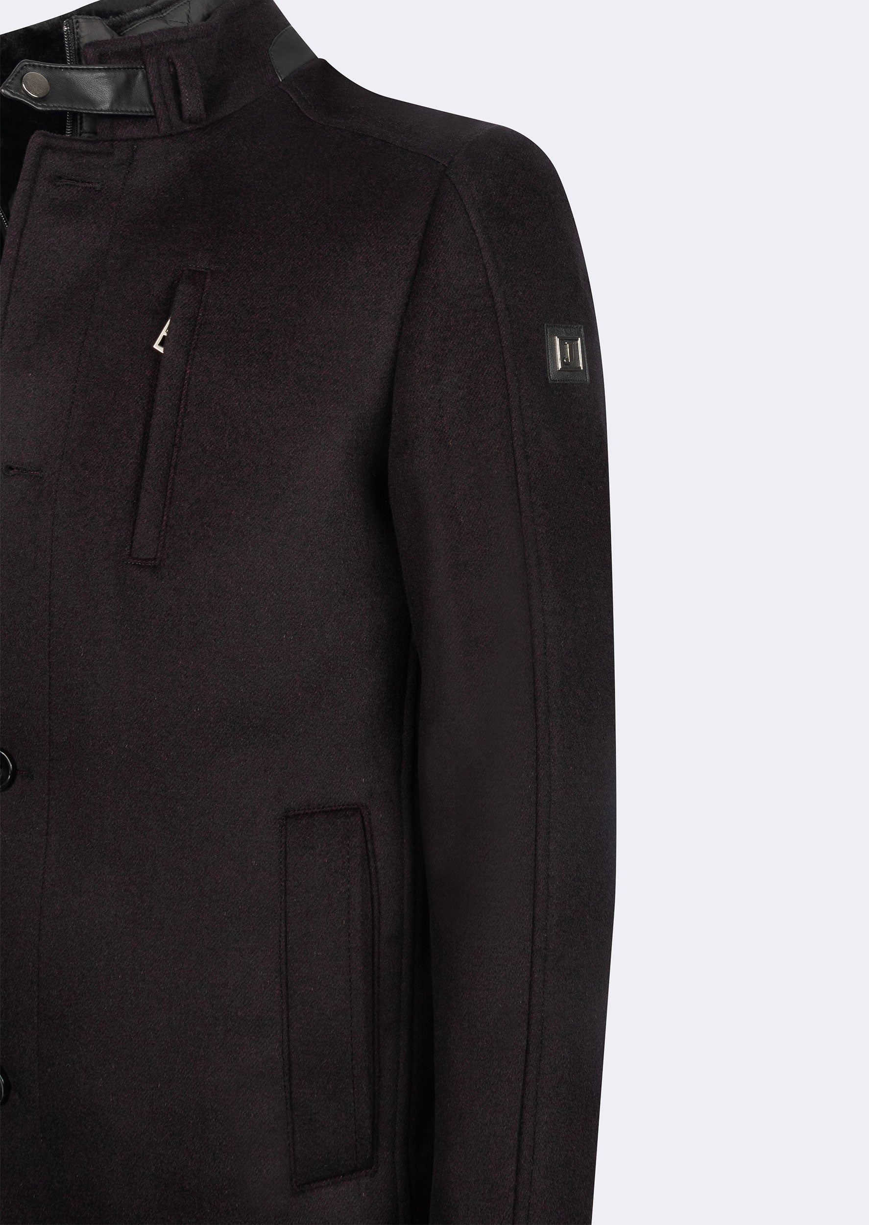 Burgundy Wool Coat