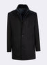 Dark Navy Wool Coat