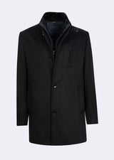 Dark Navy Wool Coat