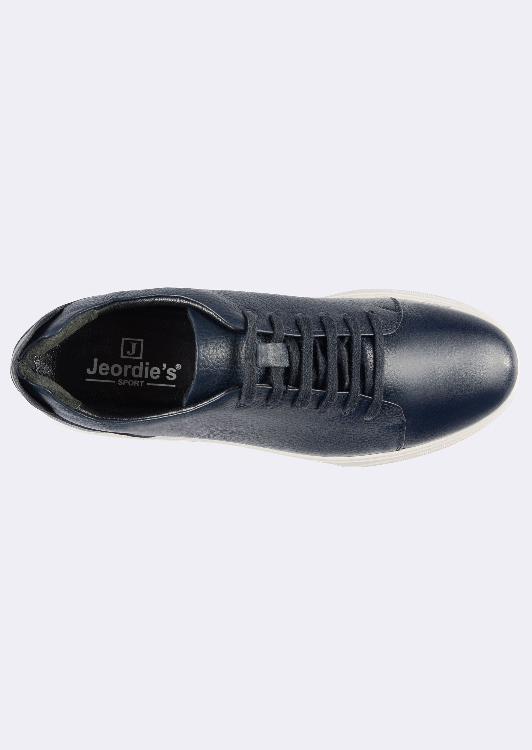 White - Navy Trainers
