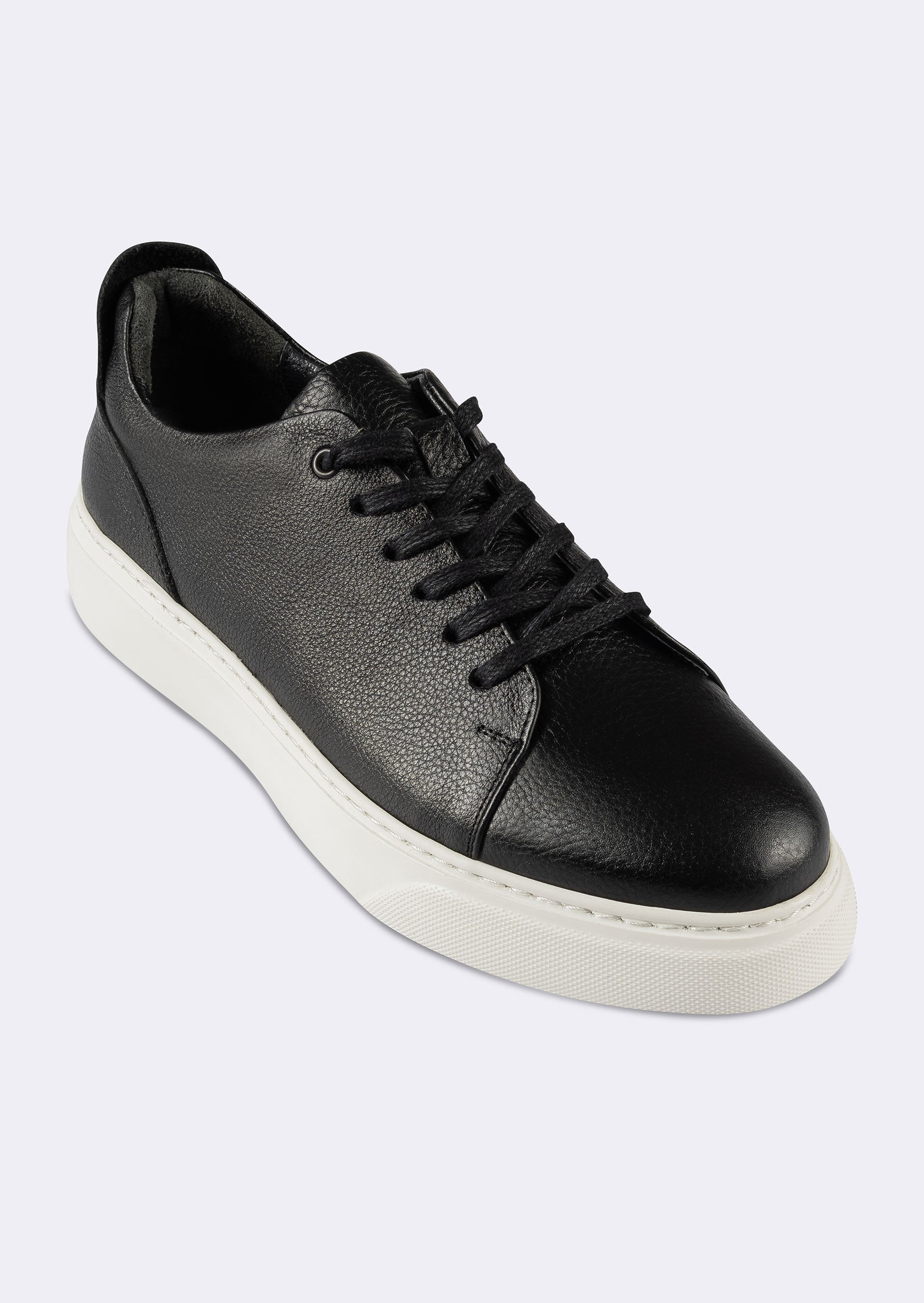 White - Black Trainers