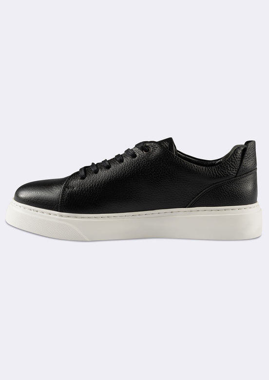 White - Black Trainers