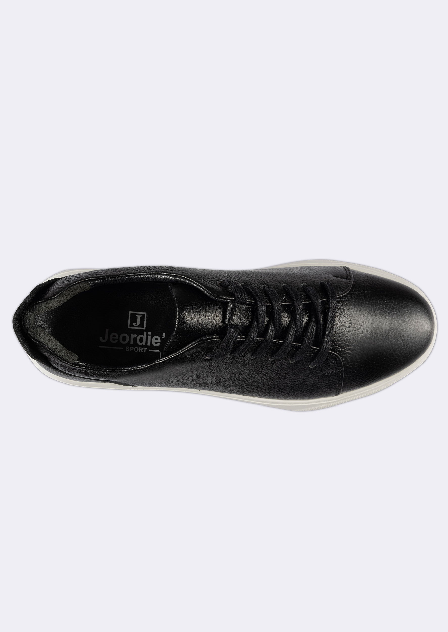 White - Black Trainers