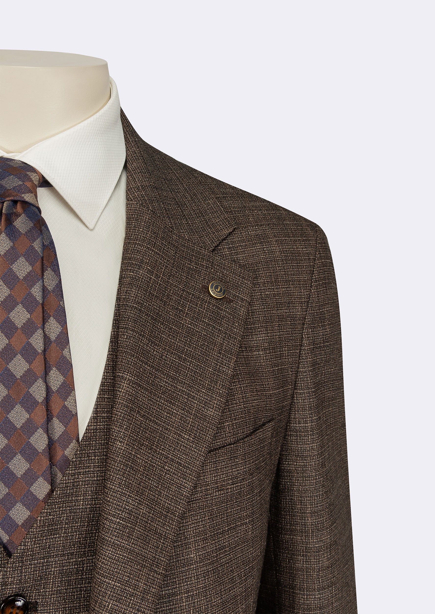 Brown Three-Piece Suit