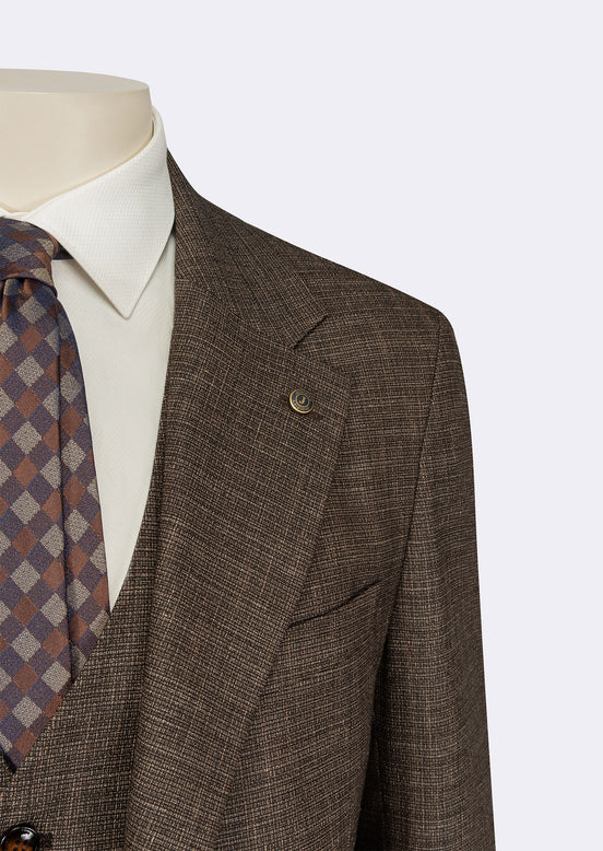 Brown Three-Piece Suit