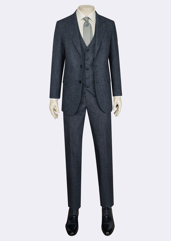 Light Navy Three-Piece Suit