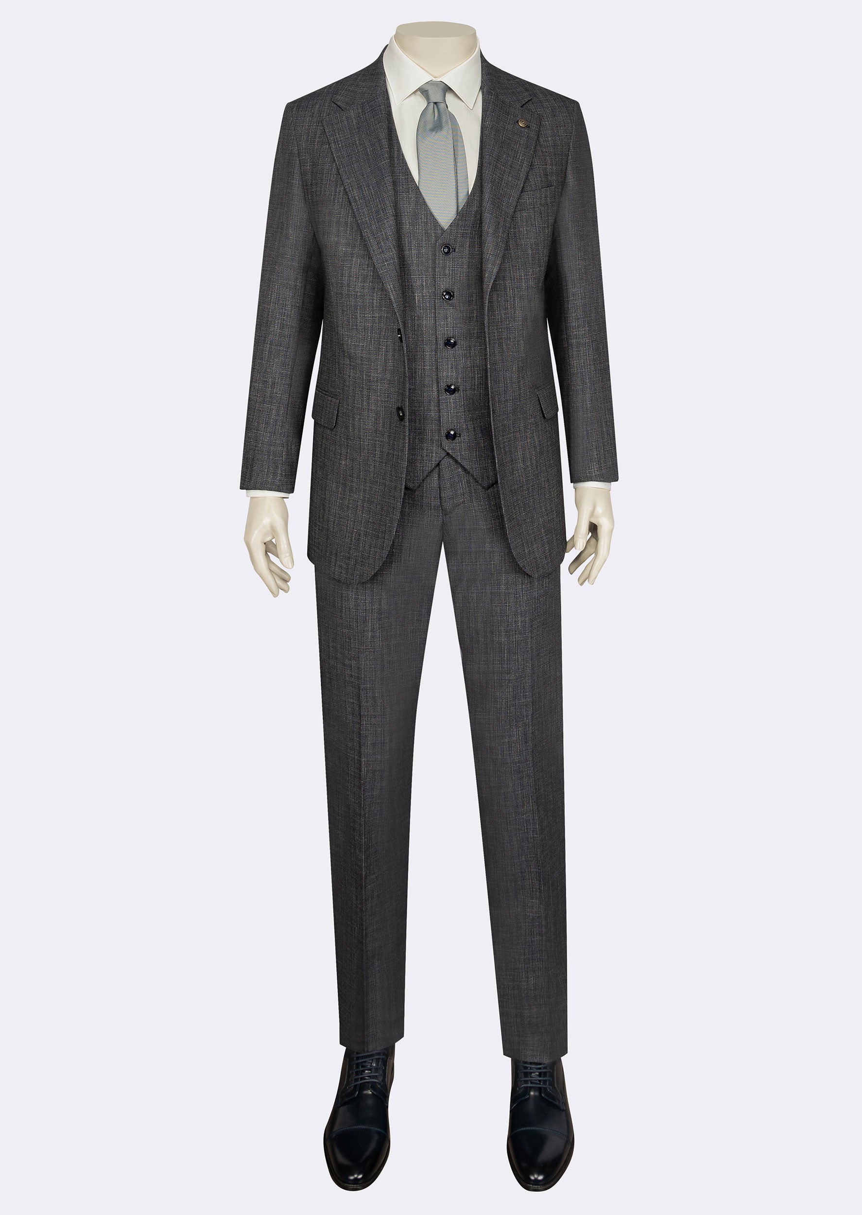 Dark Navy Three-Piece Suit