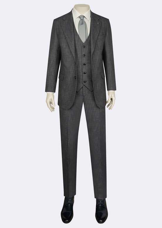 Dark Navy Three-Piece Suit