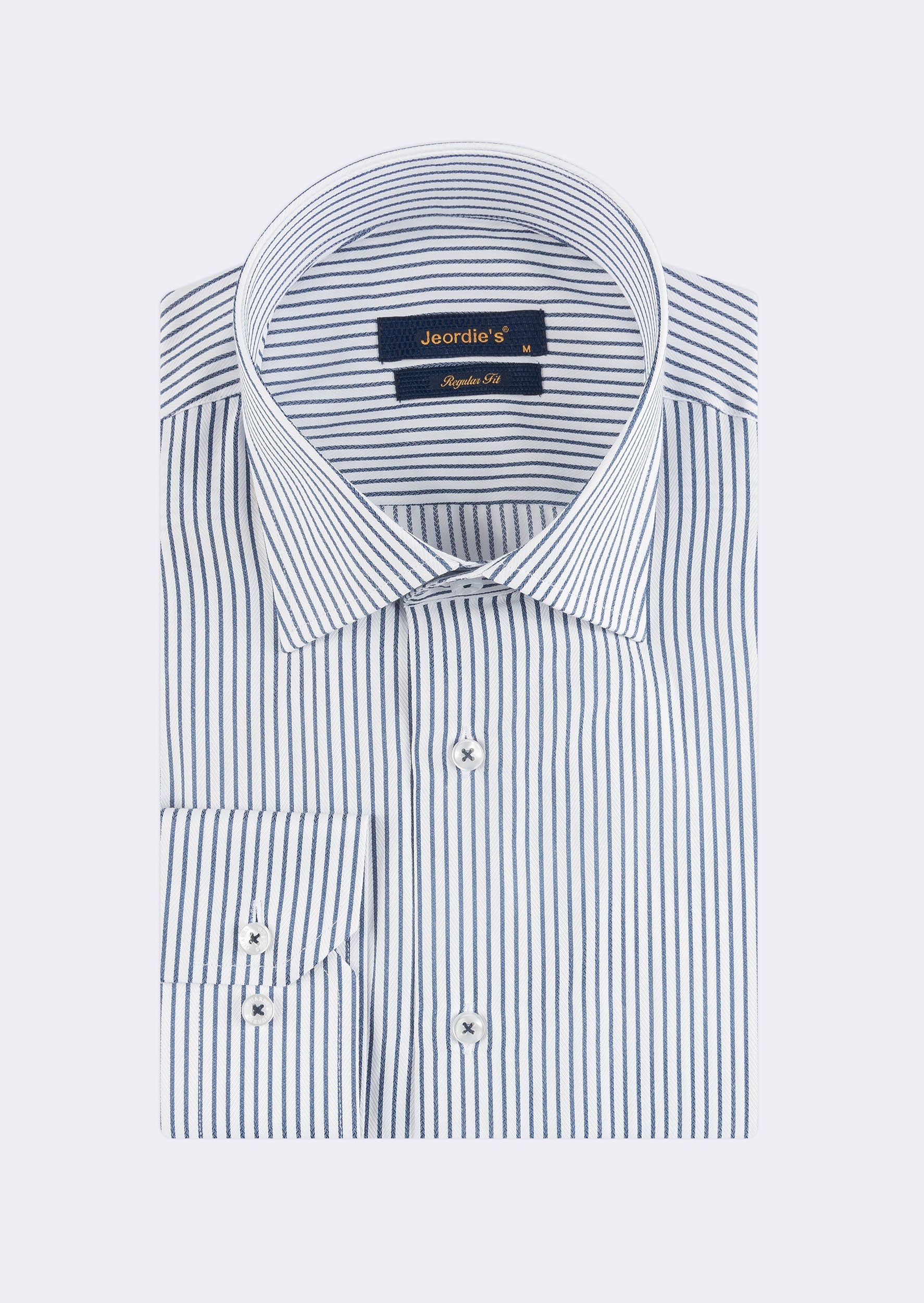 White - Navy Long Sleeve Shirt