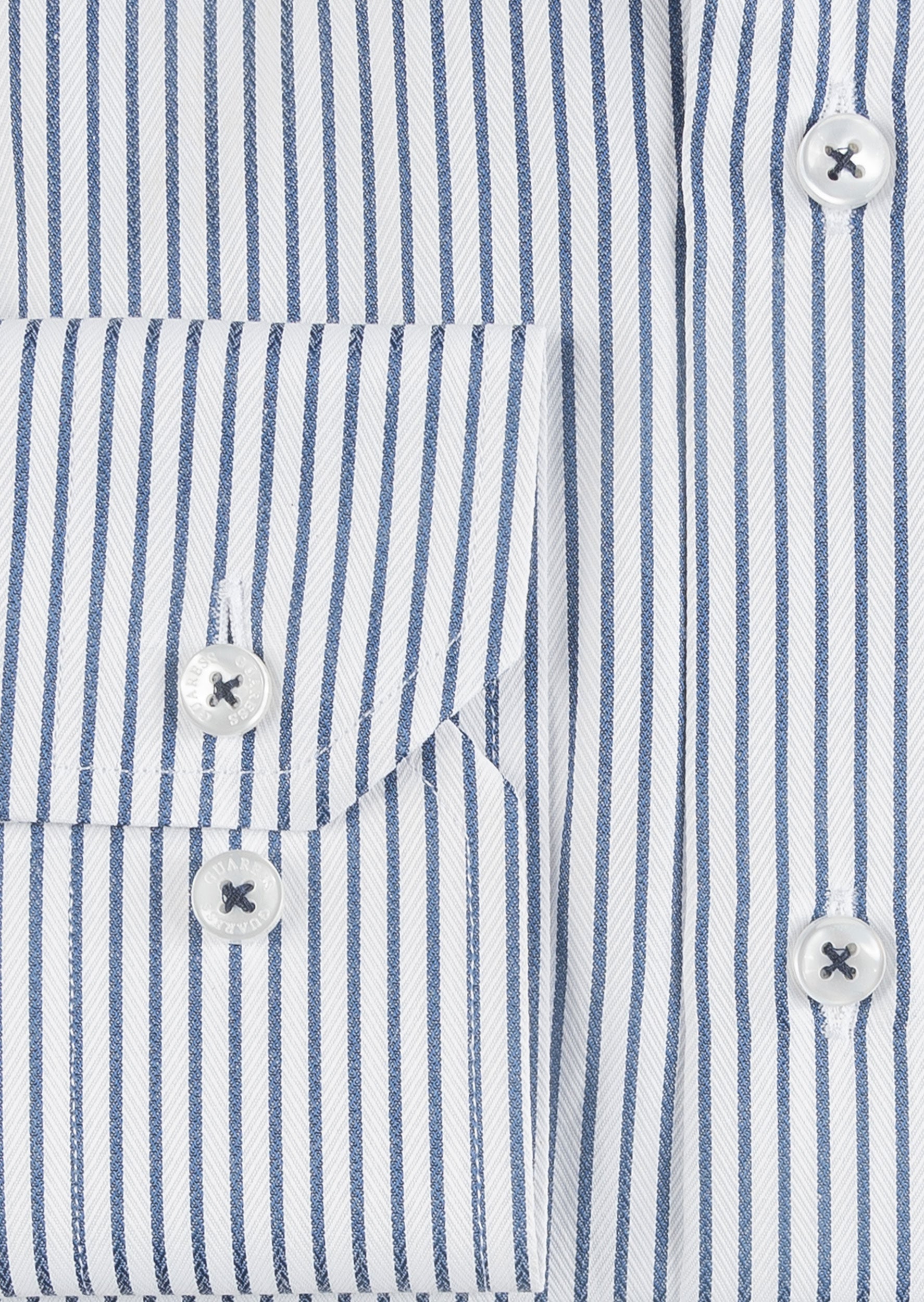 White - Navy Long Sleeve Shirt