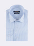 White - Sax Blue Long Sleeve Shirt