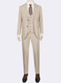 Beige Three-Piece Suit