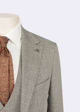 Khaki Three-Piece Suit