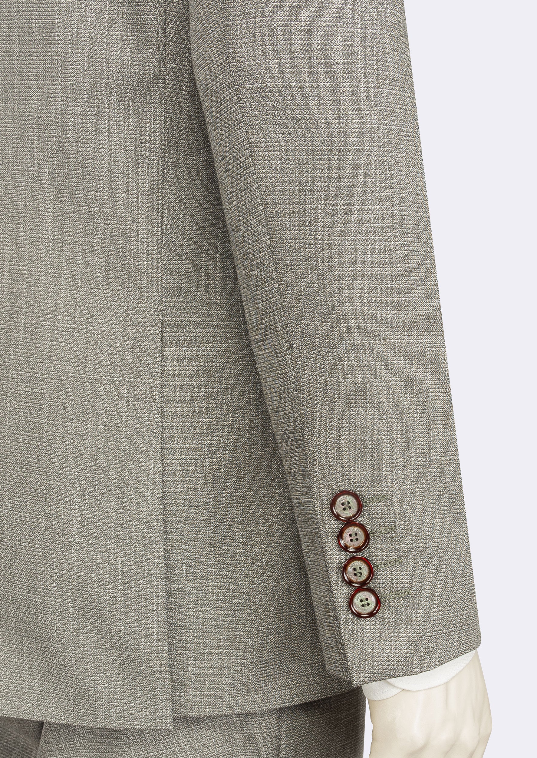Khaki Three-Piece Suit