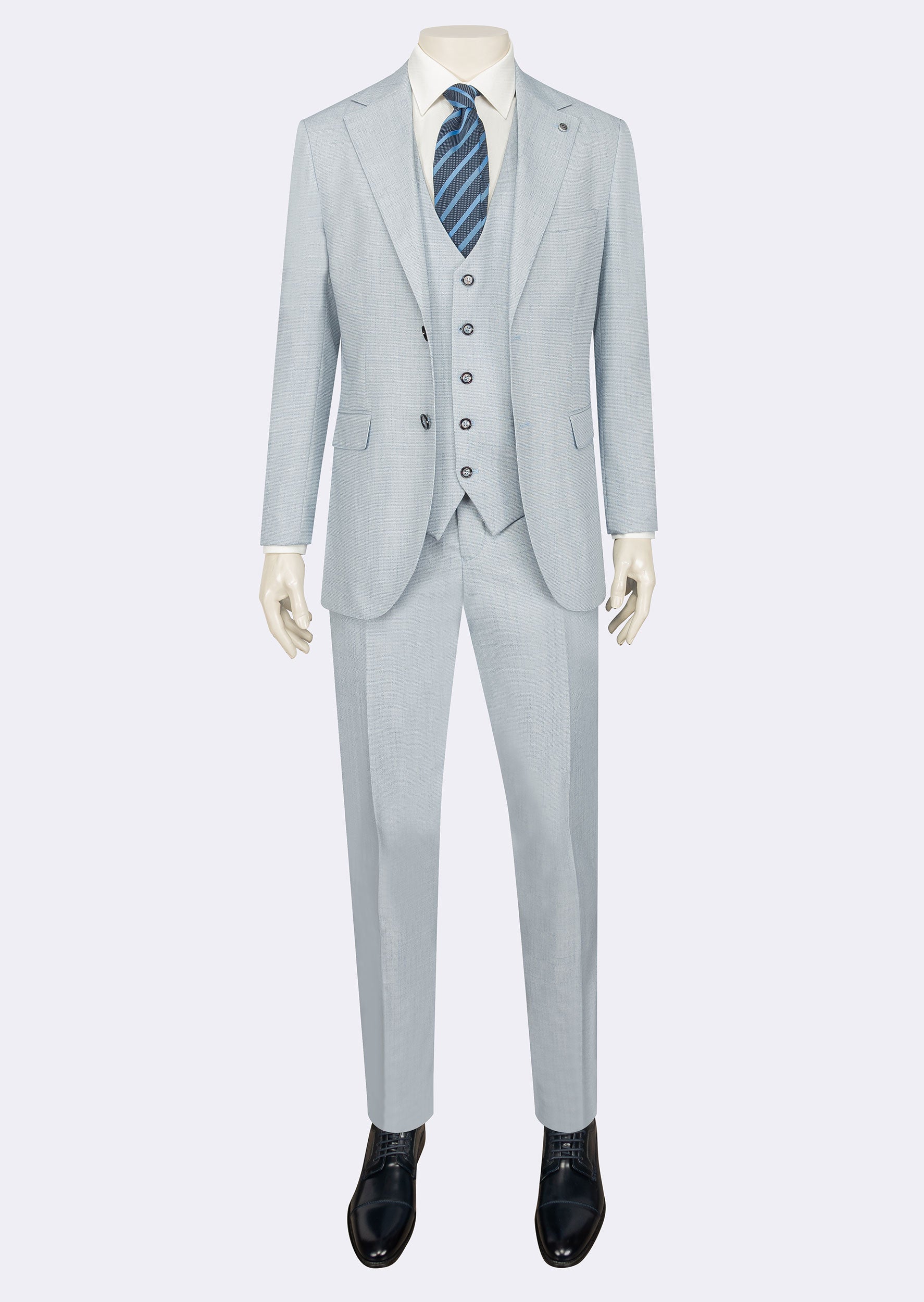 Blue Three-Piece Suit