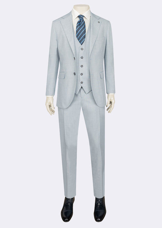 Blue Three-Piece Suit