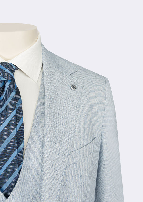 Blue Three-Piece Suit