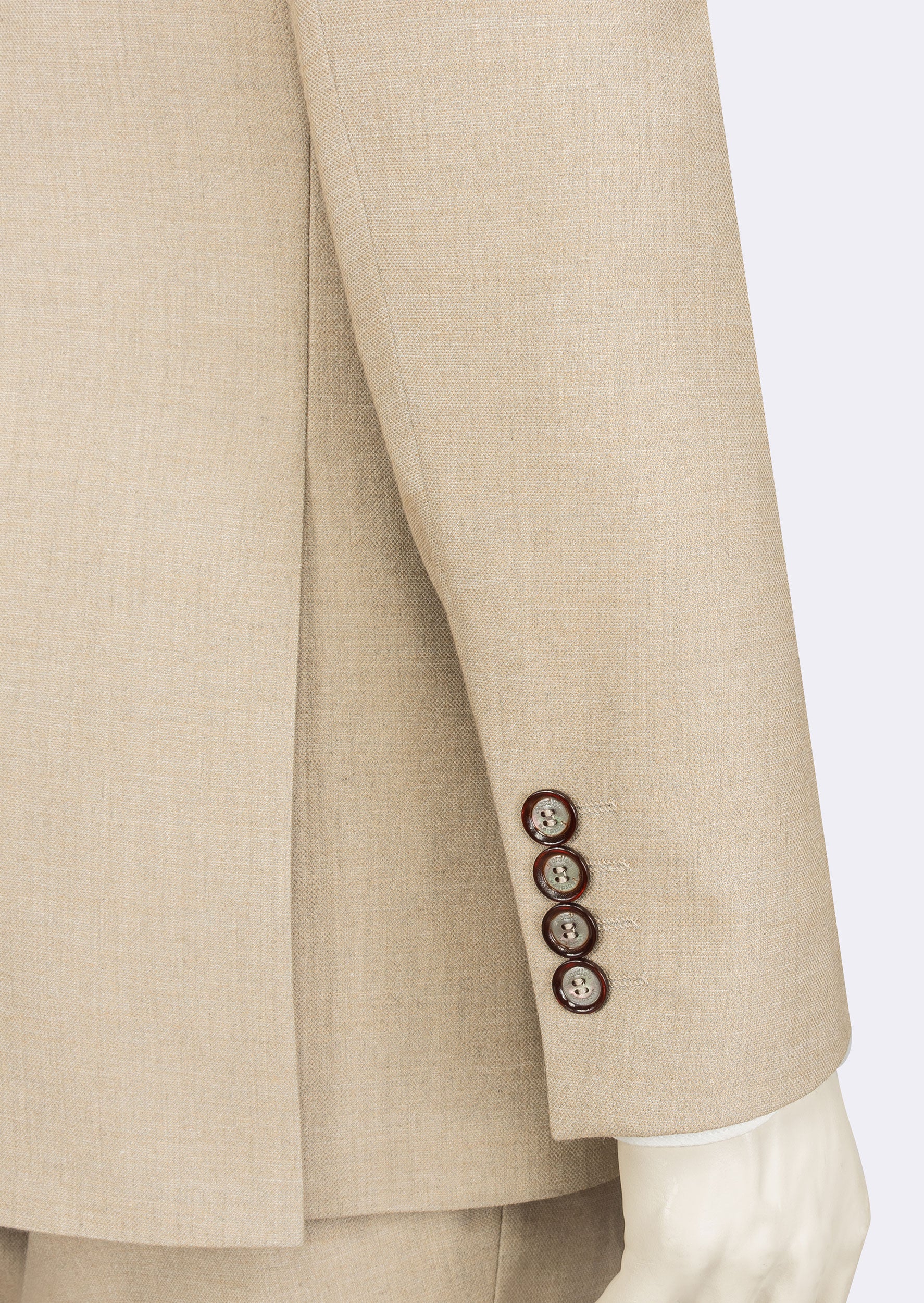 Beige Three-Piece Suit